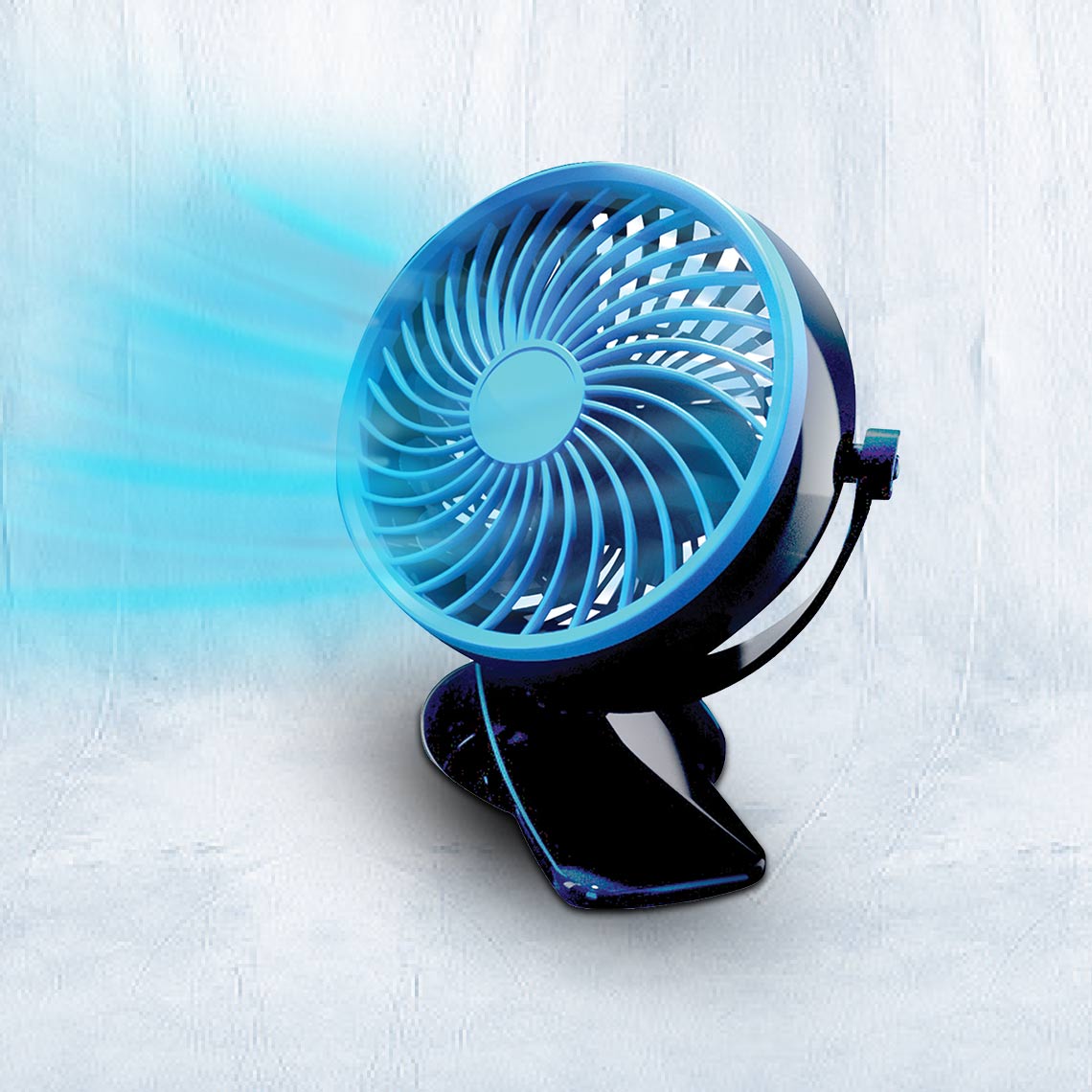 Livington Go Fan - mobiler Akku-Ventilator weiß / weiss