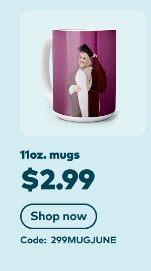 11oz. mugs $2.99. Code: 299MUGJUNE. Shop now.