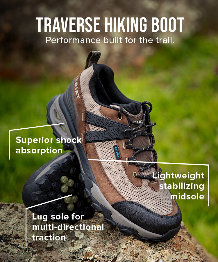 Traverse Hiking Boot. Performance built for the trail.