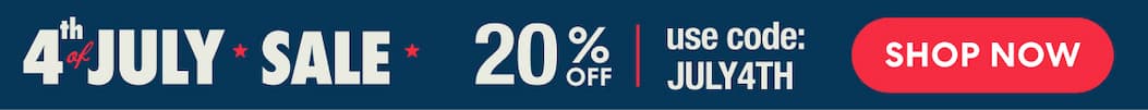 4th of July Sale | Save 20% Off