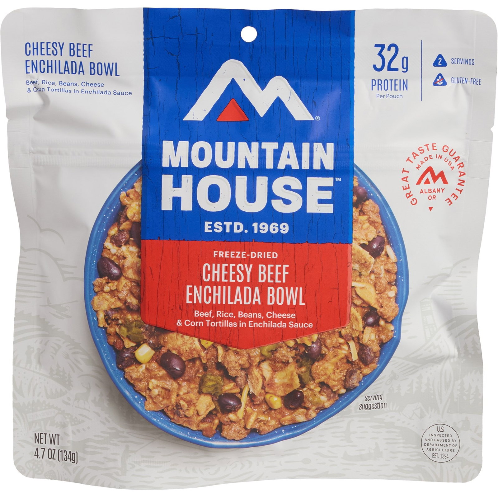 Mountain House Cheesy Beef Enchilada Bowl Meal