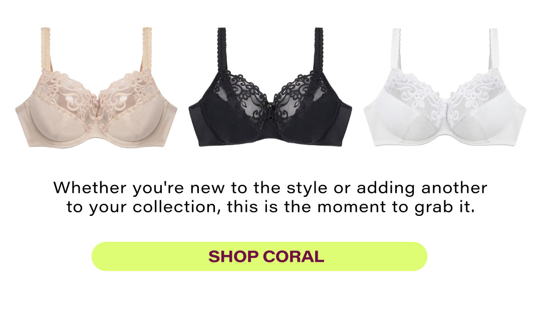 Coral Underwire Bra - $39*