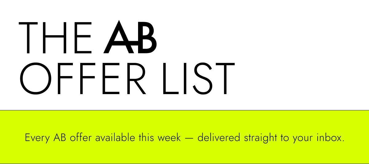 The AB offer list.