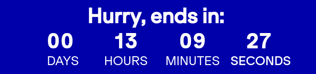 Hurry, ends on 06/25 at 11:59 PM eastern time.