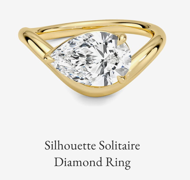 Silhouette Solitaire Ring