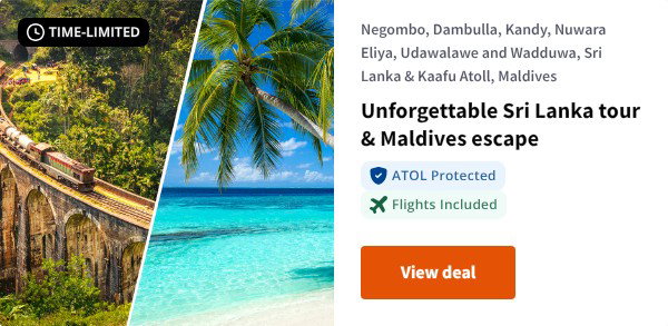 Unforgettable Sri Lanka tour & Maldives escape