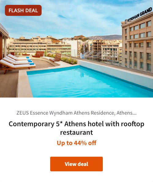 Contemporary 5* Athens hotel with rooftop restaurant