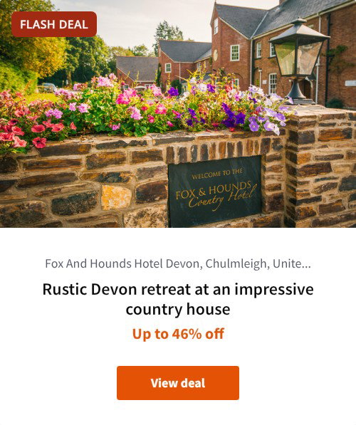 Rustic Devon retreat at an impressive country house