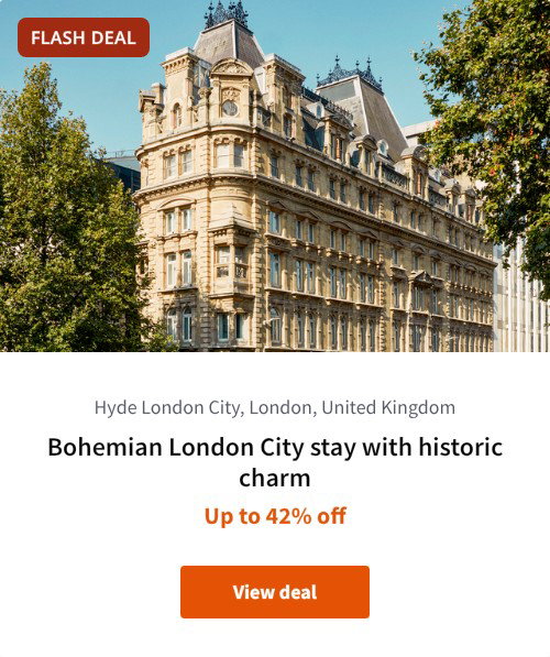 Bohemian London City stay with historic charm