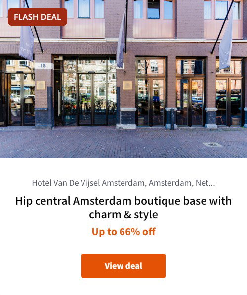 Hip central Amsterdam boutique base with charm &amp; style