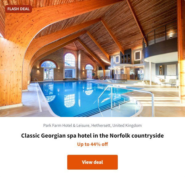 Classic Georgian spa hotel in the Norfolk countryside