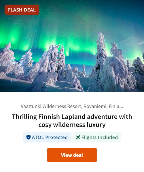 Thrilling Finnish Lapland adventure with cosy wilderness luxury