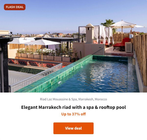 Elegant Marrakech riad with a spa & rooftop pool