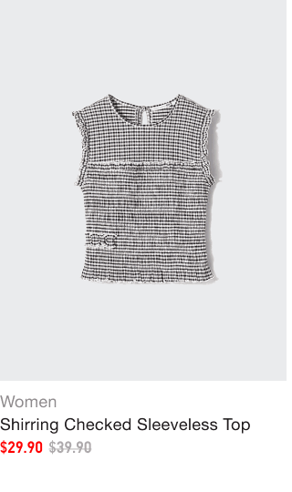 product3women0shirring0checked0sleeveless0top