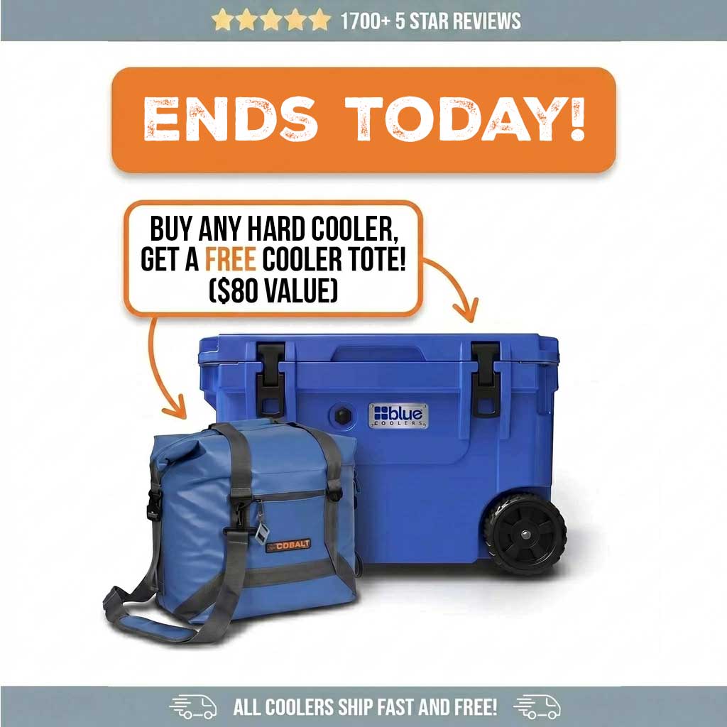 $80 Off a Blue 60 Qt Cooler with Wheels