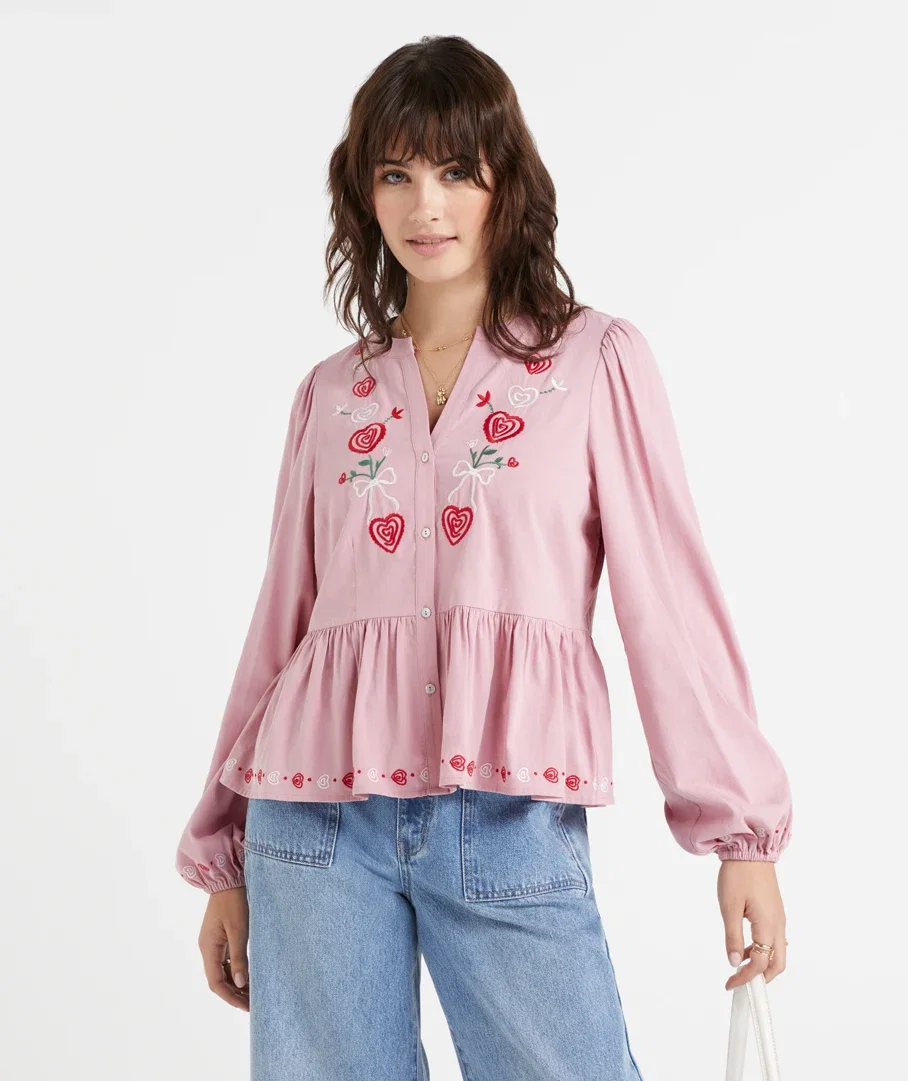 MAIA EMBROIDERED BLOUSE