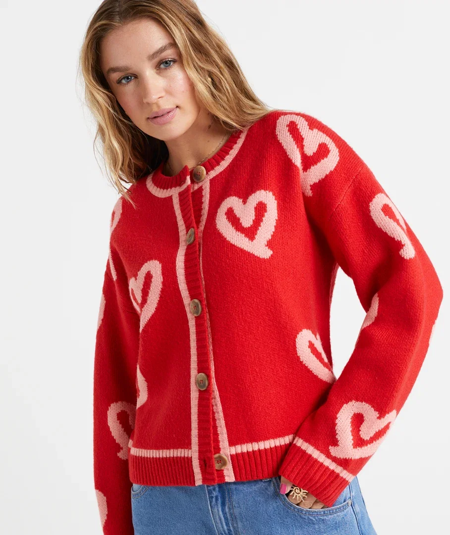 MILLIE LOVE HEART CARDIGAN