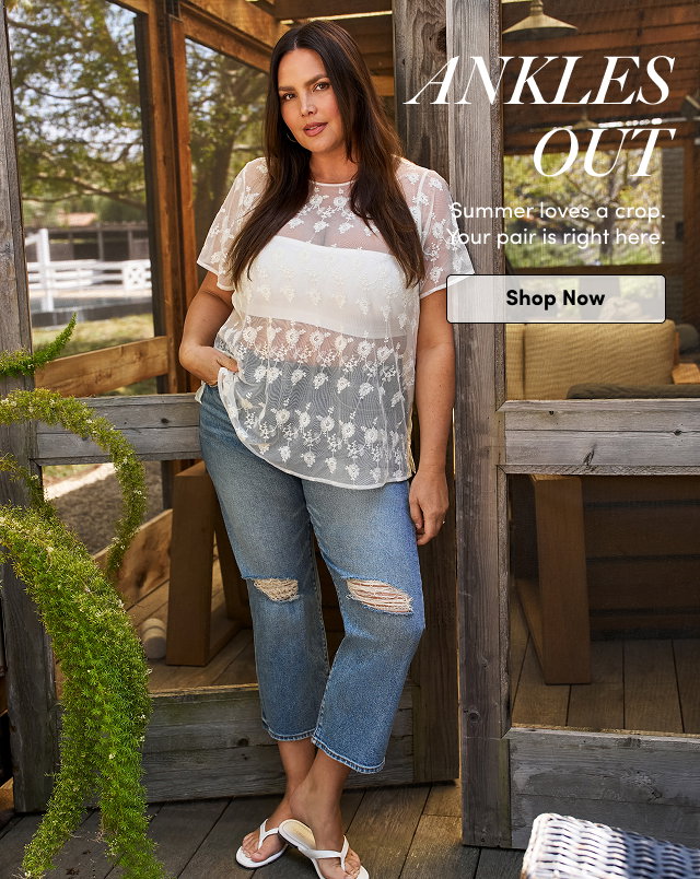 Ankles Out | Summer loves a crop. Your pair is right here. | Shop Now > 