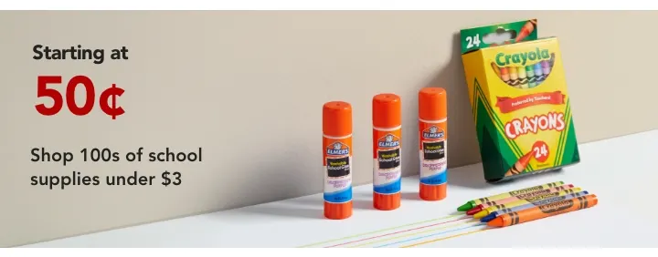 school supplies under $3