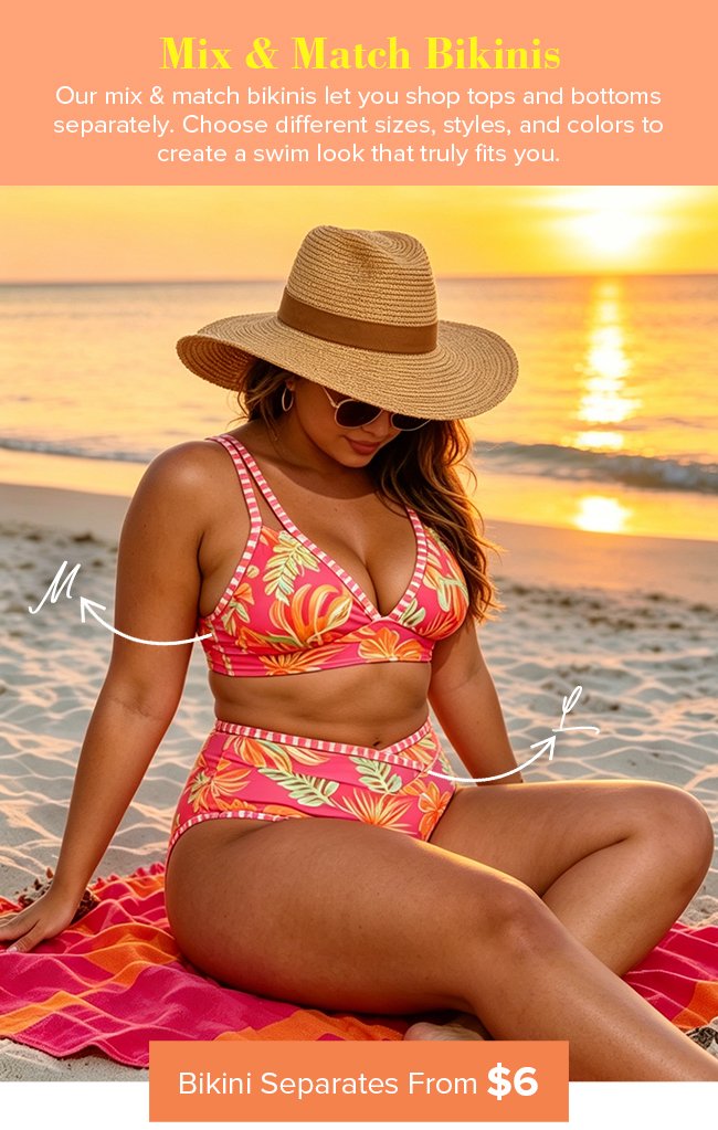 Bikinis from $5!