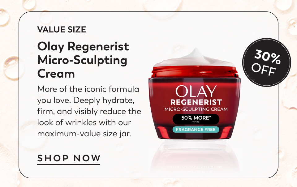 30% off micro-sculpting cream