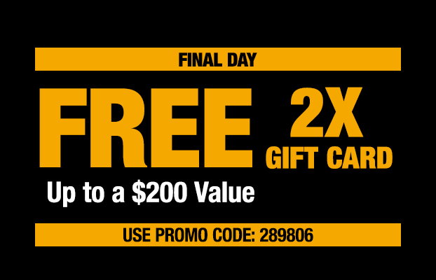 Free Gift Card Final Day, Up to $200 Value