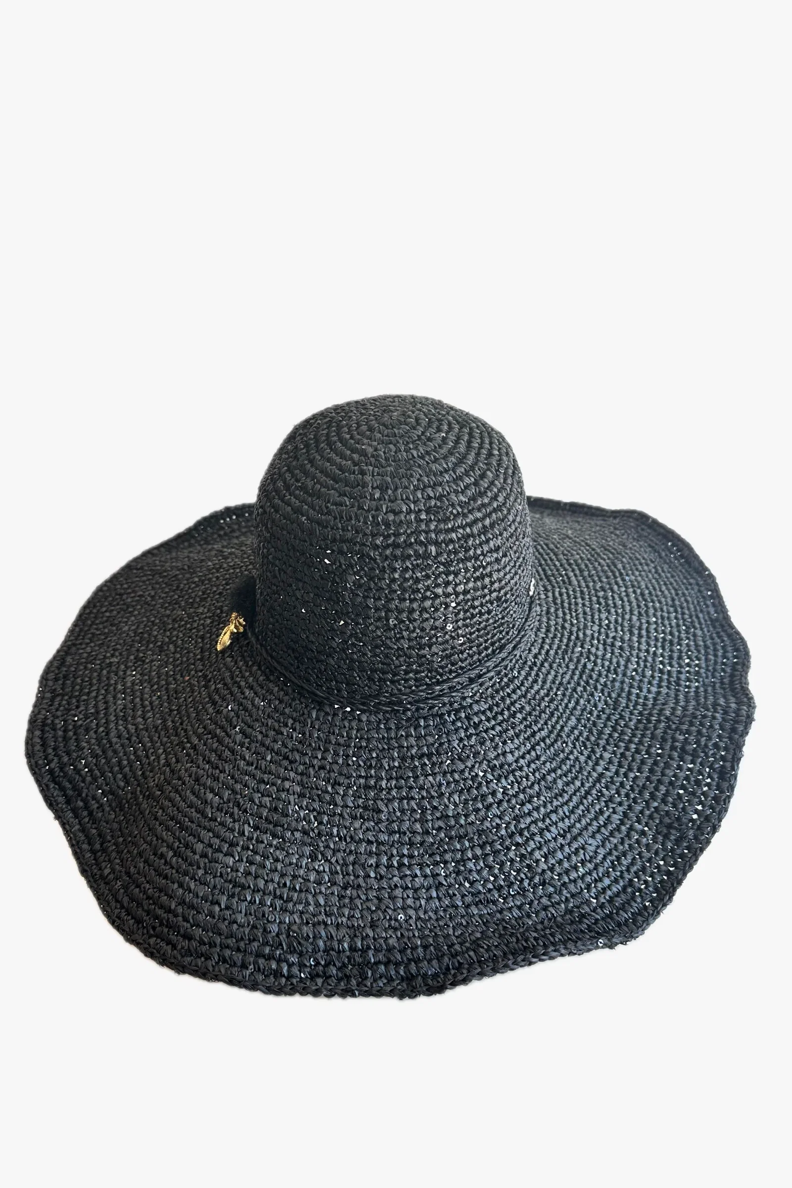 Image of Wide Brim Iridescent Straw Hat - MARA