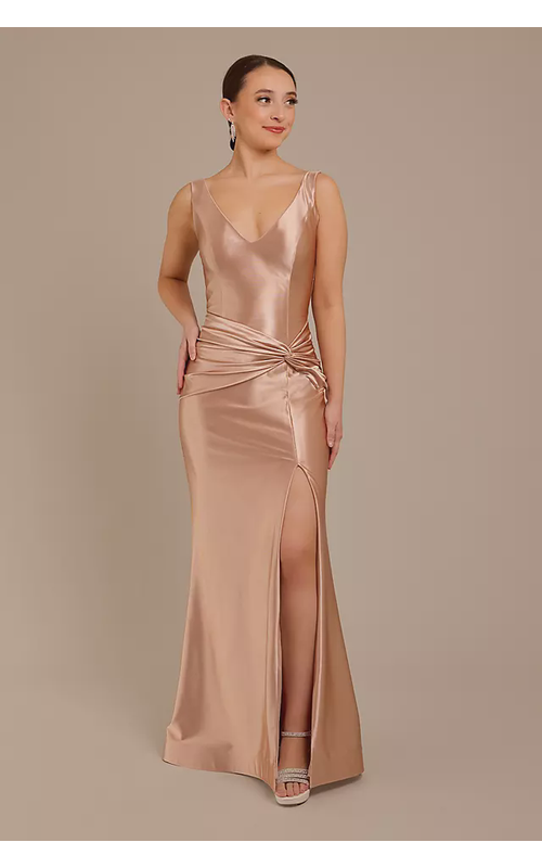 Sculpting Satin Tank Knot Dress