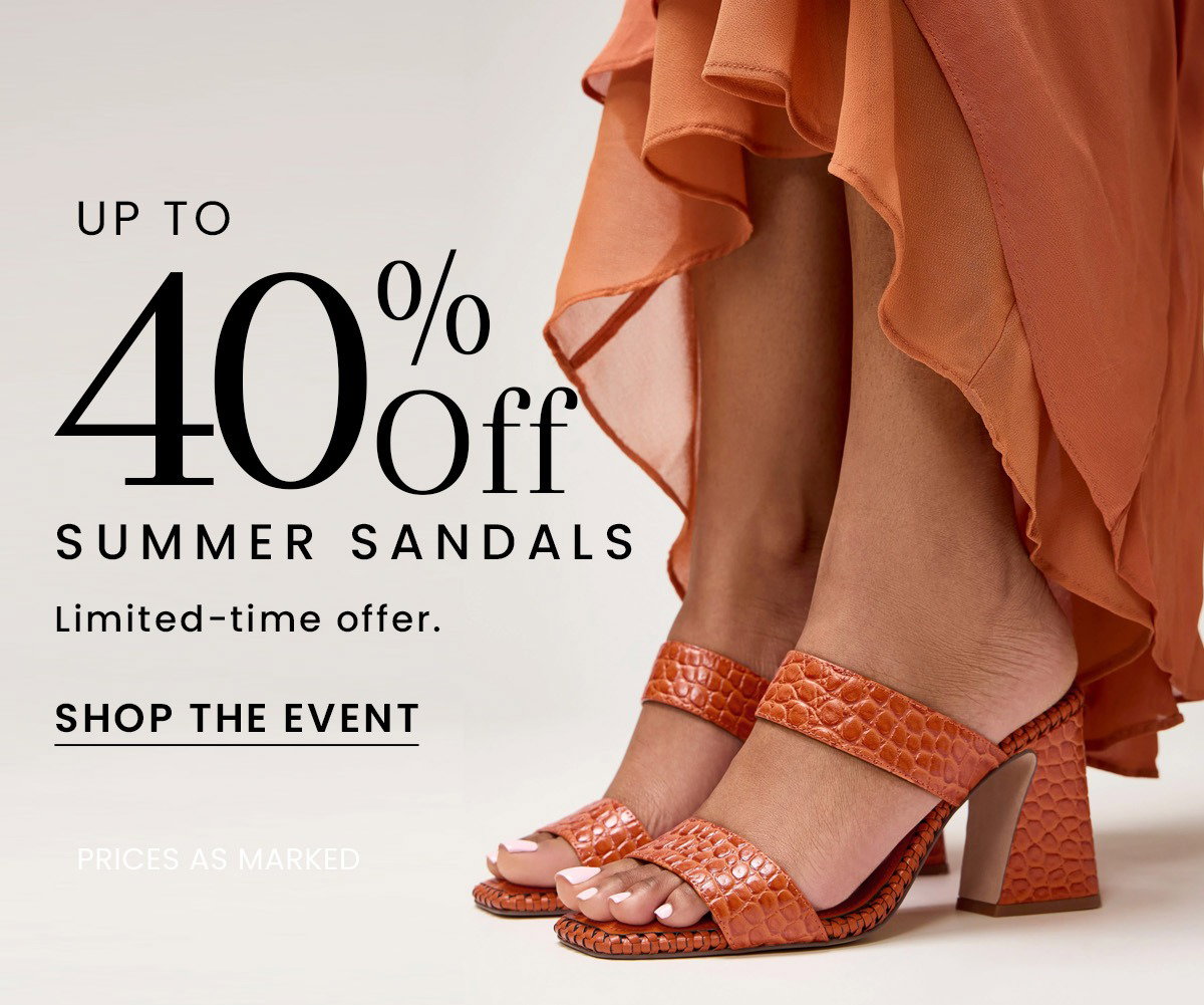 Summer Sandal Sale | Up to 40% Off Summer Sandals [Shop the Event]