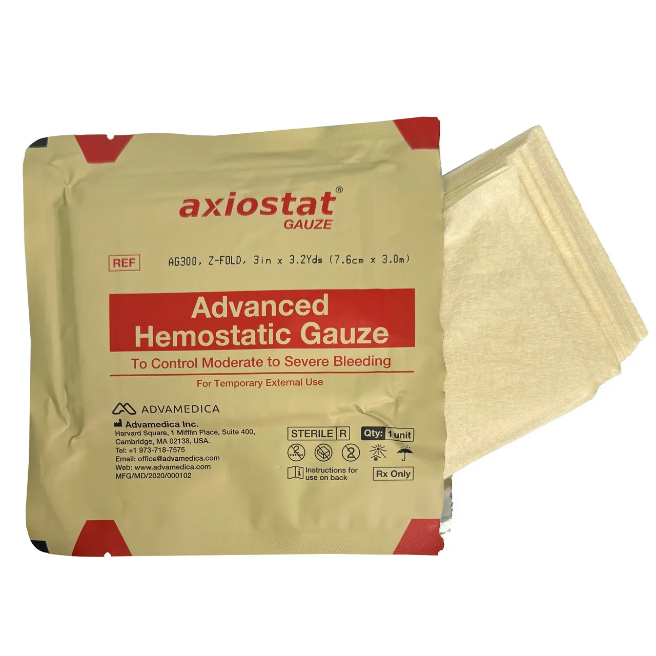 Image of Axiostat Hemostatic Gauze