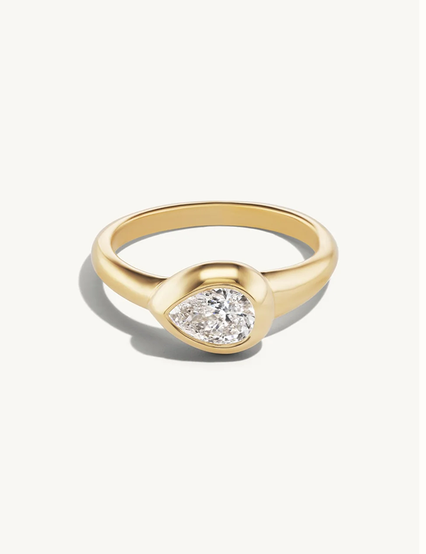 Venus Pear Pinky Ring