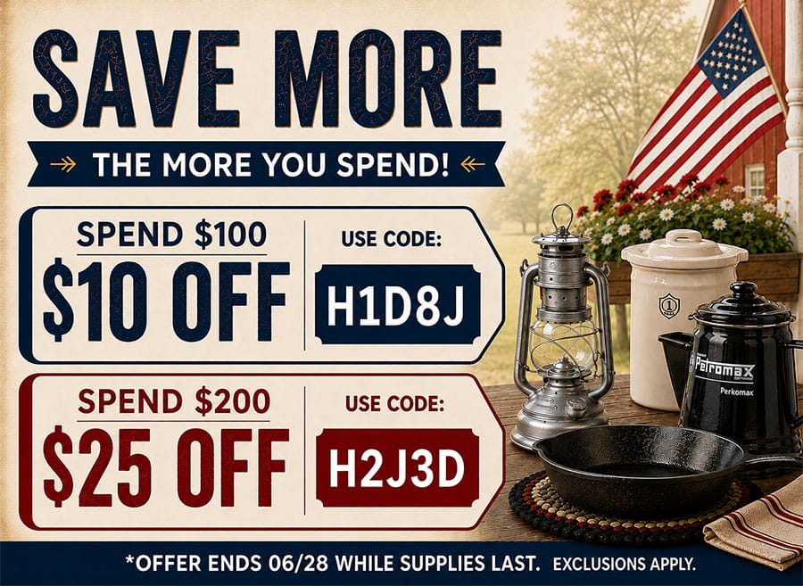 $10 off $100 - Use Code: H1D8J / $25 off $200 - Use Code: H2J3D