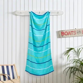 Striped Weft Insert Beach Towel
