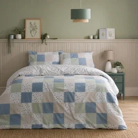 Ditsy Patchwork Duvet Cover and Pillowcase Set