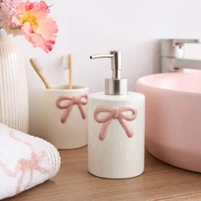 Bow Ceramic Soap Dispenser