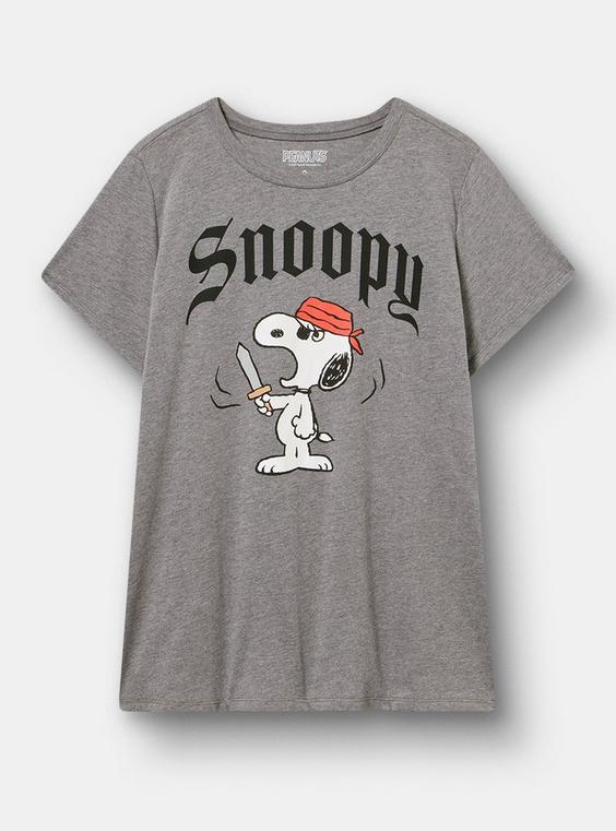 Peanuts Snoopy Pirate Classic Cotton Crew Tee