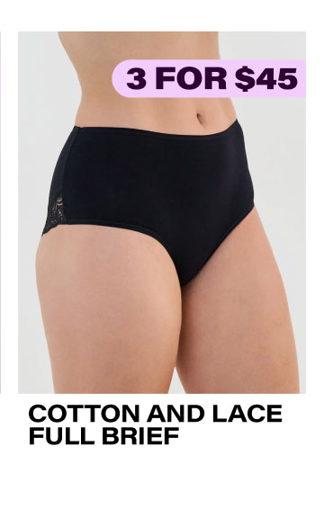 Cotton and Lace Full Brief