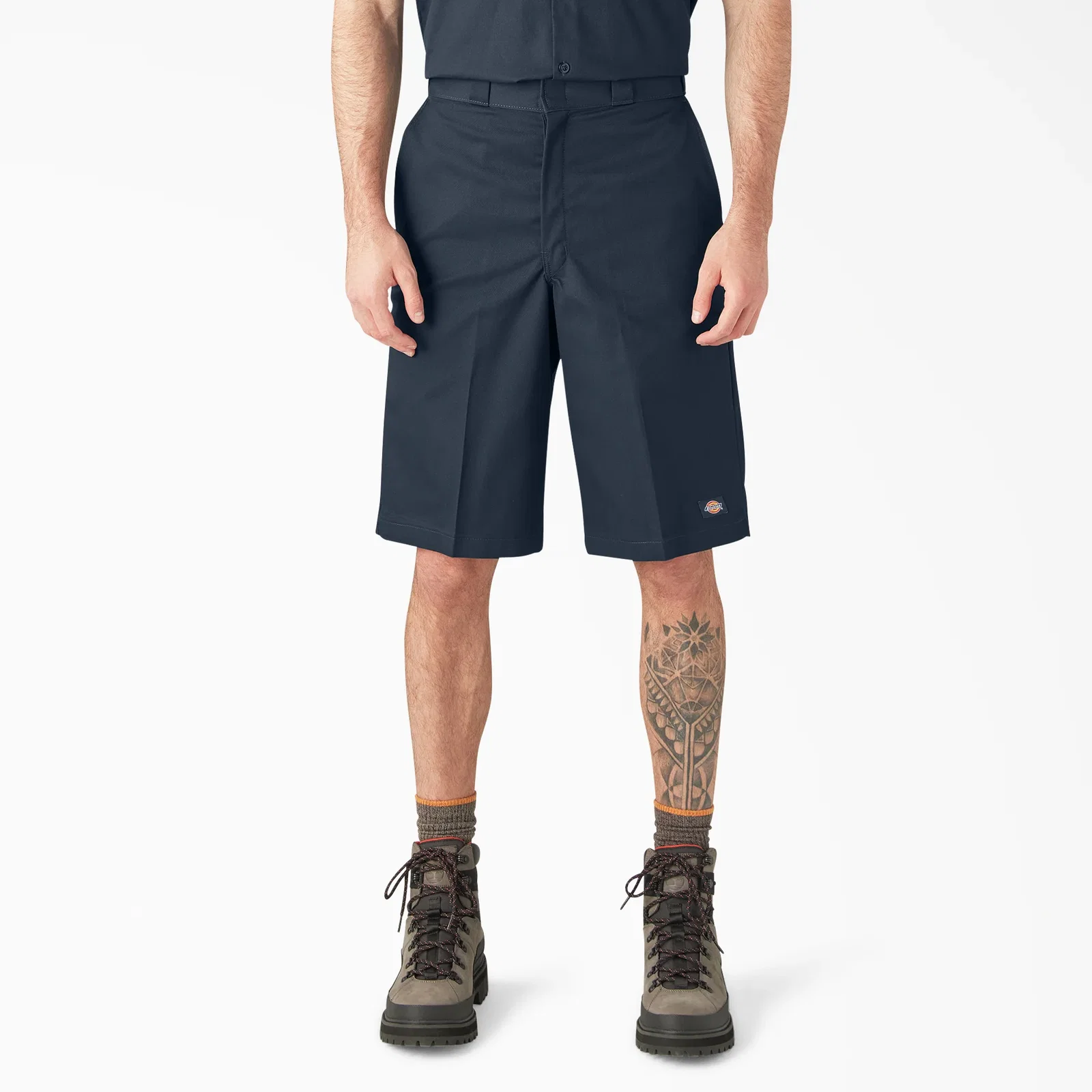Image of Loose Fit Flat Front Work Shorts