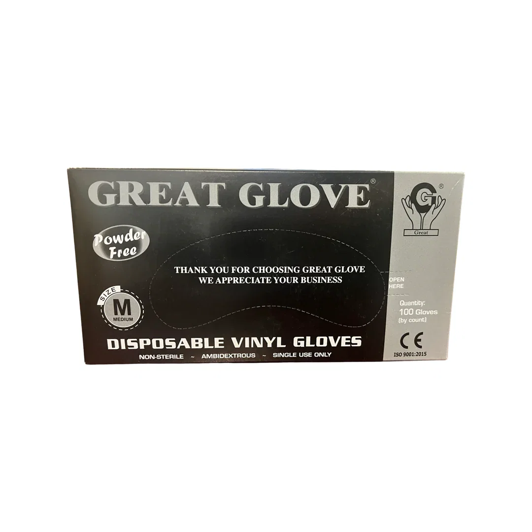 Image of BLACK Vinyl Powder-Free Glove (NEW!)	Great Glove