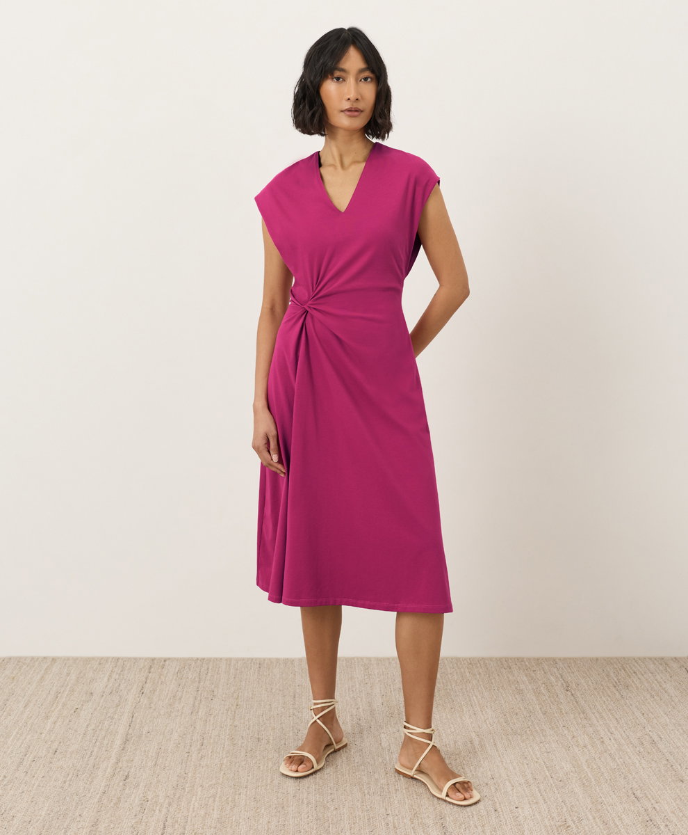 Image of Women's Fit & Flare V-Neck Twist Dress