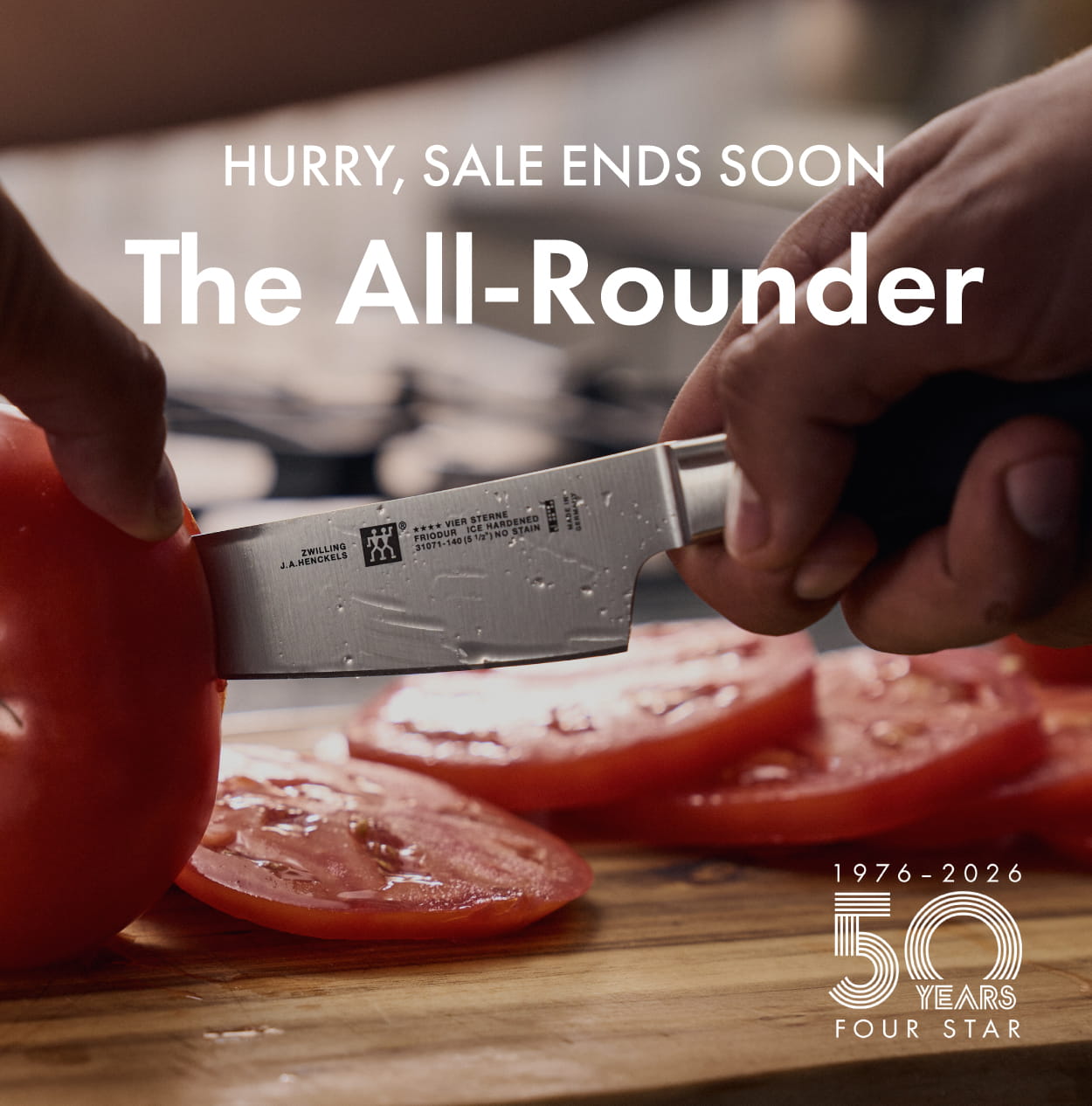 This deal on the All-Rounder prep knife ends soon.