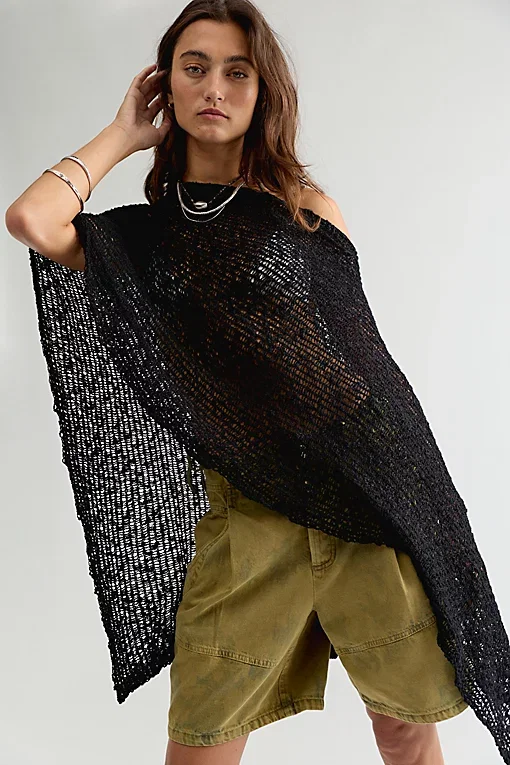 Jade Knit Poncho