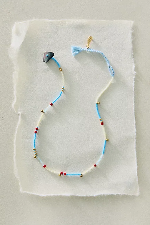 Muse Semi Precious Short Beaded Layering Necklace