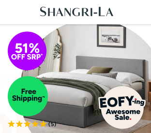 Shangri-La Lyon Gas Lift Storage Bed Frame (Double) Product Image