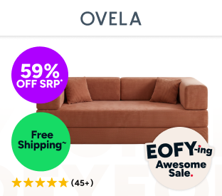 Ovela Mia 3 Seater Corduroy Compressed Sofa Bed (Clay Red) Product Image