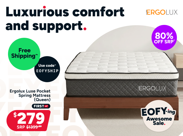 Ergolux Luxe Pocket Spring Mattress (Queen)