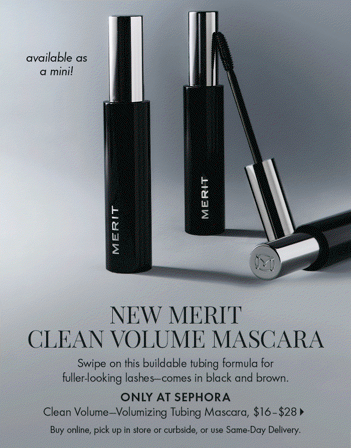 New MERIT Clean Volume Mascara