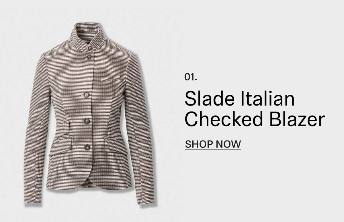 Shop Slade Italian Checked Blazer