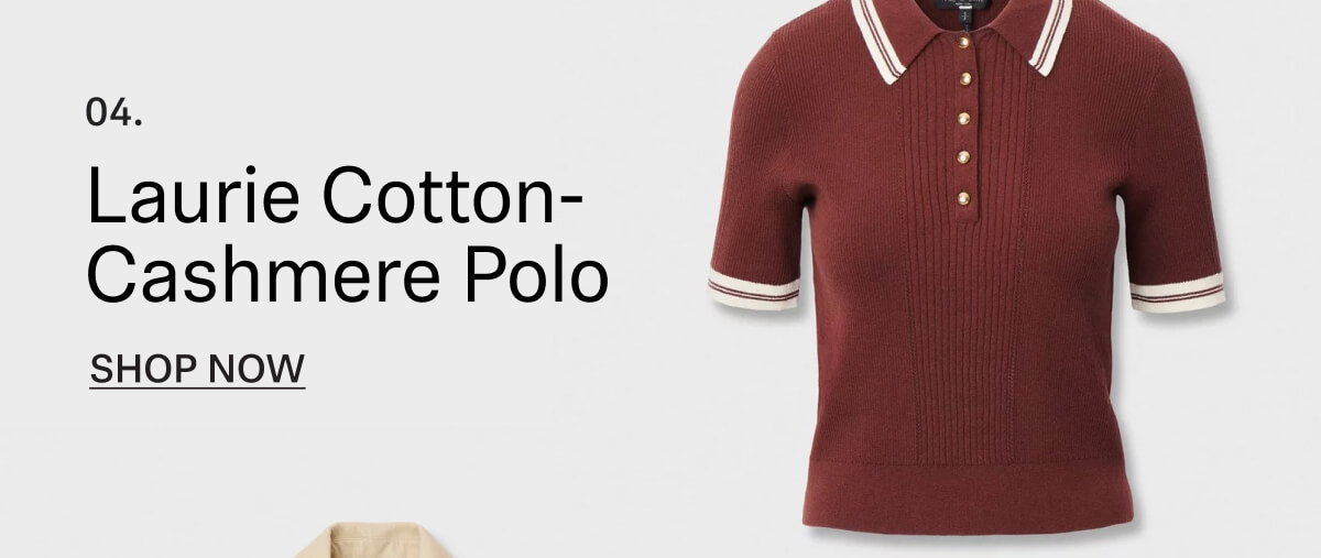 Shop Laurie Cotton-Cashmere Polo