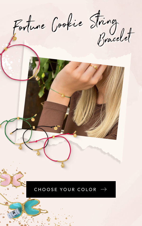 Fortune Cookie String Bracelet